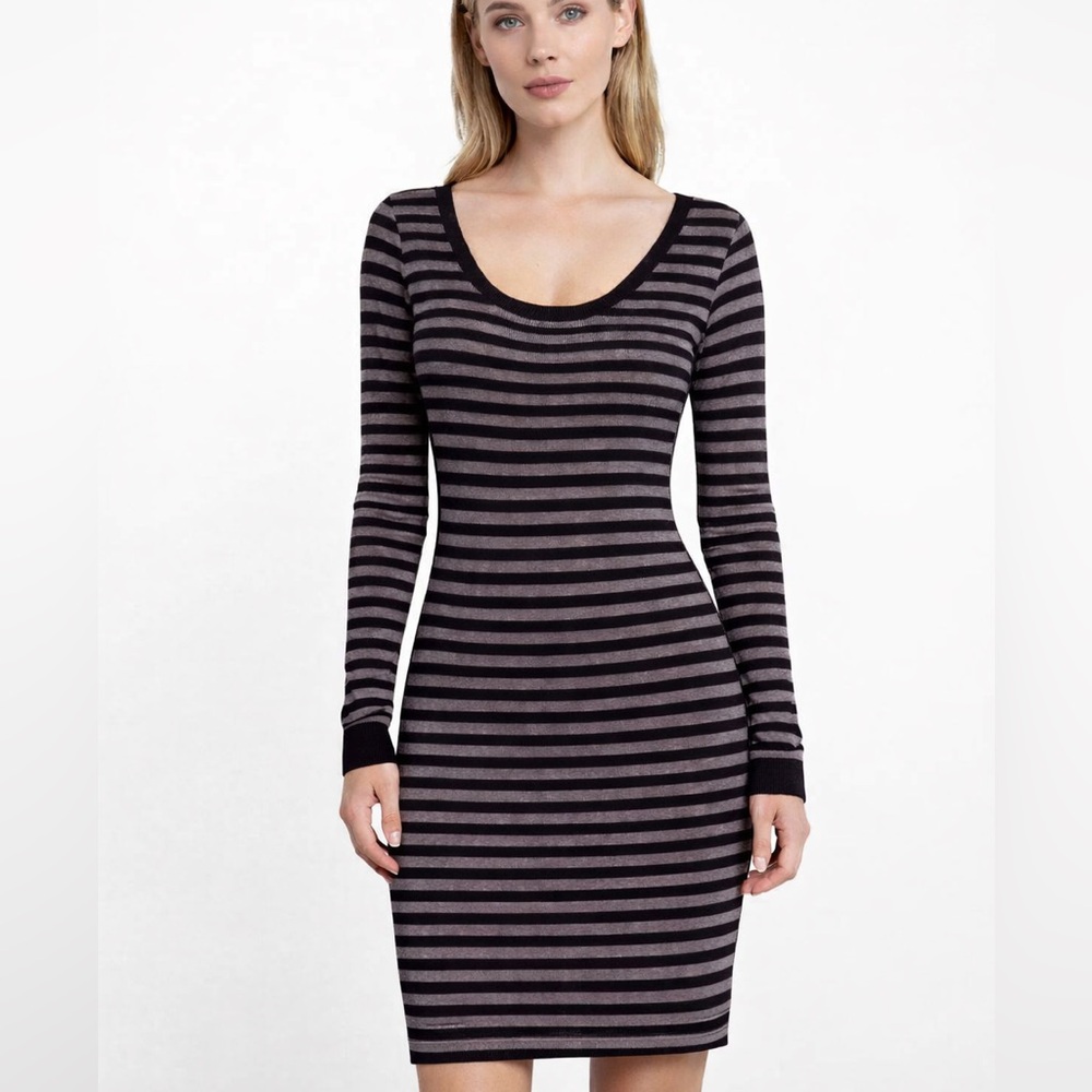 SWS  Knitwear Women’s Knitted Striped Sweater Dress size Large